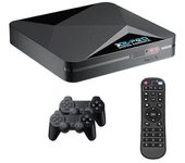 Super Console X2 Pro Retro Smart Game Console Box TV Box 4K HD Classic Video Game Console Game Box 64G EU PLUG Negro
