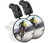 Espejo de bicicleta, espejo retrovisor ajustable de 2pcs para bicicletas, espejos retrovisores giratorios de manillar giratorios 360 para bicicleta...