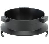 Embudo de dosificación manos libres de aleación de aluminio de 51 mm de anillo de café en polvo para Delonghi 9 Series 9335 9155 9355 9665 Negro