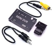 unbrand Grabadora FPV Mini FPV DVR Módulo NTSC/PAL Conmutable Batería incorporada Video Audio Grabadora FPV para modelos RC Racing (A) Negro