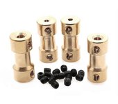 Acoplador de junta de acoplamiento del eje del motor para robot de coche de barco RC 2 / 2.3 / 3 / 3.17 / 4 / 5 / 6 mm G 2-2.3mm