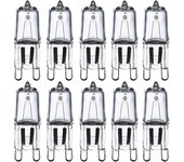 Bombillas Halógenas G9 28w (29w) 230v 2800k Blanco Cálido Regulable, Bombillas de Cápsula G9 Para Candelabros, Apliques, Lámparas de Mesa, Pack De ...