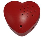 Grabadora de voz portátil en forma de corazón para caja de grabación de animales de peluche para juguete de peluche Grabadora fácil de usar Press A...