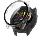 Para Forerunner 265 Reloj Inteligente Caja De Reloj De PC Con Protector De Pantalla De Vidrio Templado-Negro