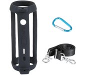 Silicona suave para estuche duradero para estuches de transporte de altavoces inalámbricos JBL Flip 6 Negro