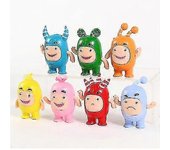 Oddbods Fuse Bubbles Slick Jeff Bubbles Pvc Figures Toys Cute Cartoon Anime Dolls 7pcs/set