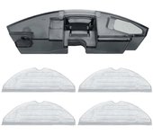 Tanque de agua de repuesto con 4 almohadillas de fregona compatible con piezas de robot aspirador S7 MaxV Ultra / S7 MAXV / S7 Pro Como se muestra