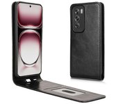 Para Oppo Reno12 5G (Global) Funda con ranura para tarjeta Funda de teléfono de cuero magnética vertical abatible Multicolor Style A