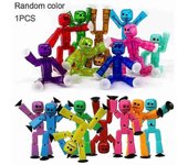 Stickman Sucker Toys Twisting Sticky Robot Toys Juguetes de Figuras de Acción Juguetes Creativos Deformables Stickbot Juguetes Juguetes para la Dep...