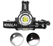 Ersam Linterna frontal LED recargable de 12000 lúmenes, faros potentes XHP90, linterna frontal de alta potencia, 4 modos Luz de trabajo con zoom e ...