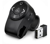 Presentador inalámbrico Bluetooth, Rf 2.4ghz Presentation Clicker, Finger Ring Remote Powerpoint Ppt Sli Negro