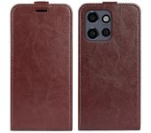 Para El Borde De Motorola 50 Neo 5G Caso Con Ranuras Para Tarjetas Cubierta Del Teléfono Del Cuero Del Tirón Vertical-Negro