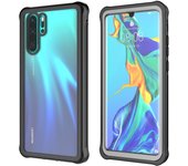 Carcasa de teléfono de PC dura de protección de cuerpo completo con película de pantalla de PET para Huawei P30 Pro