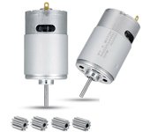 Motor eléctrico de 24V 40000RPM 2Pc, motor de alta velocidad RS555 Los niños montan en juguetes Motores de automóviles Los niños viajan en Ca Plata