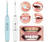 Electric Tooth Cleaner Set Dental Calculus Scaler Stain Remover Teeth Cleaning Kit 5 Modos Recargable Cabezal de cepillo de dientes azul 4Pcs