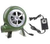 Unbrand Soplador de barbacoa Mini herrero Forjas Soplador con ventilador eléctrico de conducto Q84D Ventiladores de estufa de leña Sopladores jn 40W