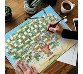 Gráfico de árbol genealógico para completar - Gráfico de ascendencia en blanco Cuadro de genealogía rellenable de 6 generaciones Genealogía Como se...
