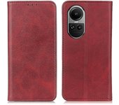 Para Oppo Reno10 Pro 5G (Global) / Reno10 5G (Global) Estuche dividido Soporte magnético abatible Cubierta de teléfono Rojo Style E Oppo Reno10 5G ...