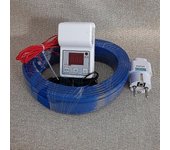 Conjunto de controlador de temperatura + cable calefactor Calefacción por suelo radiante caliente de invernadero Línea de aire Calentamiento del su...