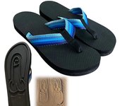 Chanclas ocultas, chanclas de lápiz ocultas, chanclas con estampado divertido para mujeres y hombres, chanclas de playa que dejan estampados Diseño...