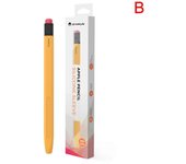 Para Apple Pencil 2nd Gen Silicone Grip Case Sleeve iPad Pen Holde Amarillo
