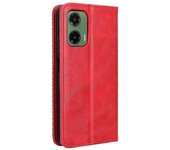 unbrand Funda de cuero para Motorola Moto G35 5g Rojo