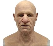 Inicio Holic Látex Realista Viejo Máscara Disfraz Masculino Disfraz De Halloween Disfraz De Cabeza De Viejo Tocado De La Cabeza Para La Mascarada D...