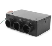 Calentador de agua de coche de tres orificios Descongelación de ventanas Desempañamiento Calentador interior del vehículo - 12V Multicolor