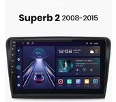 Unbreaded Carplay Android Auto Car Radio para Skoda Superb 2 2008 2009 2010 2011-2015 Multimedia GPS autoradio