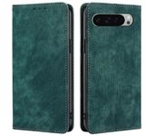 Wbtd Funda de cuero antirrobo RFID para Google Pixel 9 Pro XL Verde