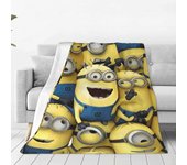v338 Mantas Kawaii Mi Villano Favorito Minions Manta Terciopelo Lindo Manta Suave para Cama Alfombra Mantas jju338 100x125cm 50x40in