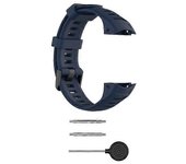 Correa de reloj para Garmin Instinct Band Silicona Correa de repuesto pulsera de 22 mm Azul medianoche