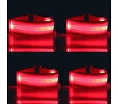 4 Pcs Led Lighting Horse Leg Safety Belt Horse Leg Straps Night Riding Equipment Outdoor Sports Equestrian Supplies