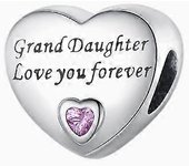 Charm Corazón Rosa Love You Forever - Compatible con las pulseras Pandora Charms