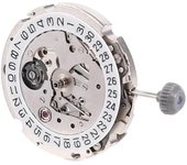 821A Movimiento Automático Mecánico de Alta Calidad 21 Joyas Hack Second Stop Fit Hombre Reloj con Fecha Plata