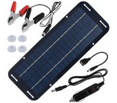 Kit de panel solar de 30w Cargador de goteo solar impermeable de 12v Cargador portátil con energía solar Batería de coche