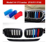 3pcs/set M Color ABS Parrilla Riñón Barras Cubiertas para BMW 3 Serie 5 BMW F10 F30 E60 2004-2019 M Performance M Power 3 Colores forF10 F11 F18 14-17