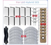 Para G50 Hybrid, L60 Hybrid / L60 Hybrid Piezas de vacío Cepillo lateral principal Filtro Hepa Almohadillas de fregona Bolsas para el polvo Como se...