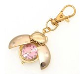 Mariquita Relojes Escarabajo Reloj mujeres hombres niños estudiantes reloj de bolsillo reloj de cuarzo llaveros reloj de bolsillo de Oro