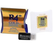 2021 R4 Gold Pro Sdhc para Ds / 3DS / 2DS / Cartucho de revolución con adaptador USB Oro 1 Pcs