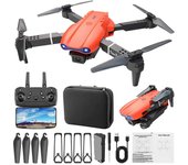 Taishh E99pro Dron Doble Cámara Fotografía Aérea Cuadricóptero Altura Fija Control Remoto Avión Juguete Naranja