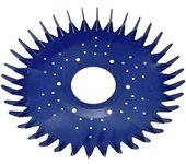 W70329 Limpiador de piscinas con aletas de sello de disco se ajusta para Zodiac Baracuda G2, G3 y G4 lado de succión automático