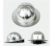 Casco de seguridad de aleación de aluminio Casco de ala ancha Ligero de alta resistencia para la construcción Metalurgia ferroviaria Tapa de trabaj...