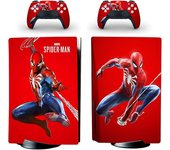 Heytea Disco estándar de PS5 Controladores de consola Skin Super Hero Pegatina Calcomanía Consola PS5 y controladores Araña roja