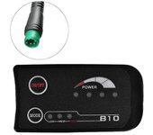 5pin S810 E-bike Meter Led Display 36v Uart para bicicleta eléctrica Medidor de bicicleta eléctrica Negro