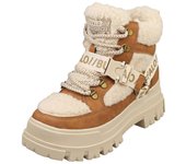 Buffalo Aspha com Botas de moda veganas veganas de mujer Mid Warm en beige marrón Marrón beige 6.5 UK