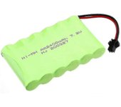 Batería recargable 7.2v 2400mah Ni-mh Aa con enchufe Sm-2p 2pin y cable de cargador USB para vehículos de camiones RC WG