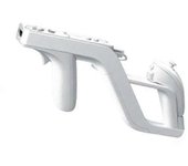 1 Pc Pistola Zapper Desmontable Compatible con el mando a distancia de Nintendo Wii Accesorios de juego Blanco