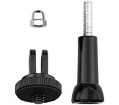 Adaptador de soporte de cámara para Insta360 ONE X3 / X2, soportes fijos para casco de cámara deportiva con 1 / 4 de pulgada L Multicolor Black