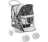 Ofertas del Black Friday Pawhut Dog Stroller Rain Cover con entrada trasera, cubierta, para cochecito de perro